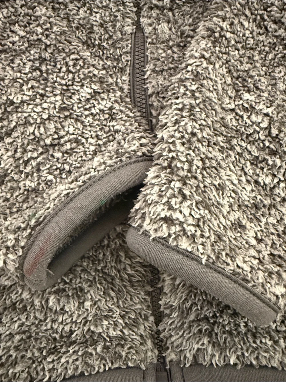 Cozy Gray Sherpa Zip-Up Jacket